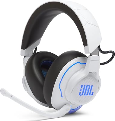 Quantum 910P, Cuffie Wireless Gaming Over Ear per Playstation, Bianco