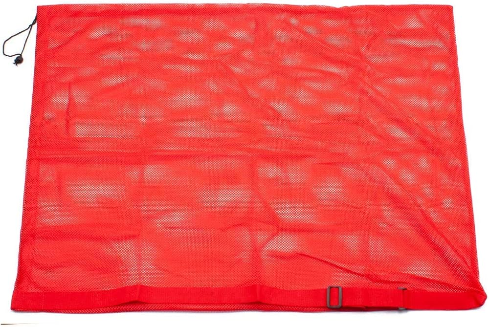 Sports Equipment Mesh Drawstring Bag/Backpack Bag/Duffle Bag for Gym Training, Soccer, Football, Basketball, Volleyball, Swimming Gear, Laundry, Beach Toys (18"x12" Drawstring Bag - Black) : Clothing