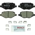 BOSCH BC1377 QuietCast Premium Ceramic Disc Brake Pad Set - Compatible with Select Ford Edge, Explorer, Flex, Police Interceptor Utility, Taurus; Lincoln MKS, MKT, MKX; REAR