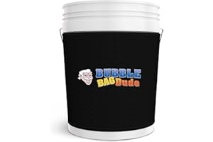 BUBBLEBAGDUDE Thermal Wrap Insulation for 5 Gallon Bubble Bags Bucket - Extra Thick Neoprene to Keep The Water Colder for Longer (5 Gallon Bucket)