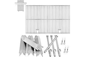 BBQration Grill Replacement Parts for Nexgrill 4-Burner 720-0830 720-0830H 720-0830A 720-0830HR 720-0830T, Cooking Grate, Heat Shield and Burner Kit for Nexgrill Replacement Parts 4-Burner 720-0830H