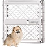 MYPET Universal Pet Gate: 26” - 42” Wide Dog Gate for Doorways with Pressure Fit or Swinging Door Hardware Mounting Types Inc
