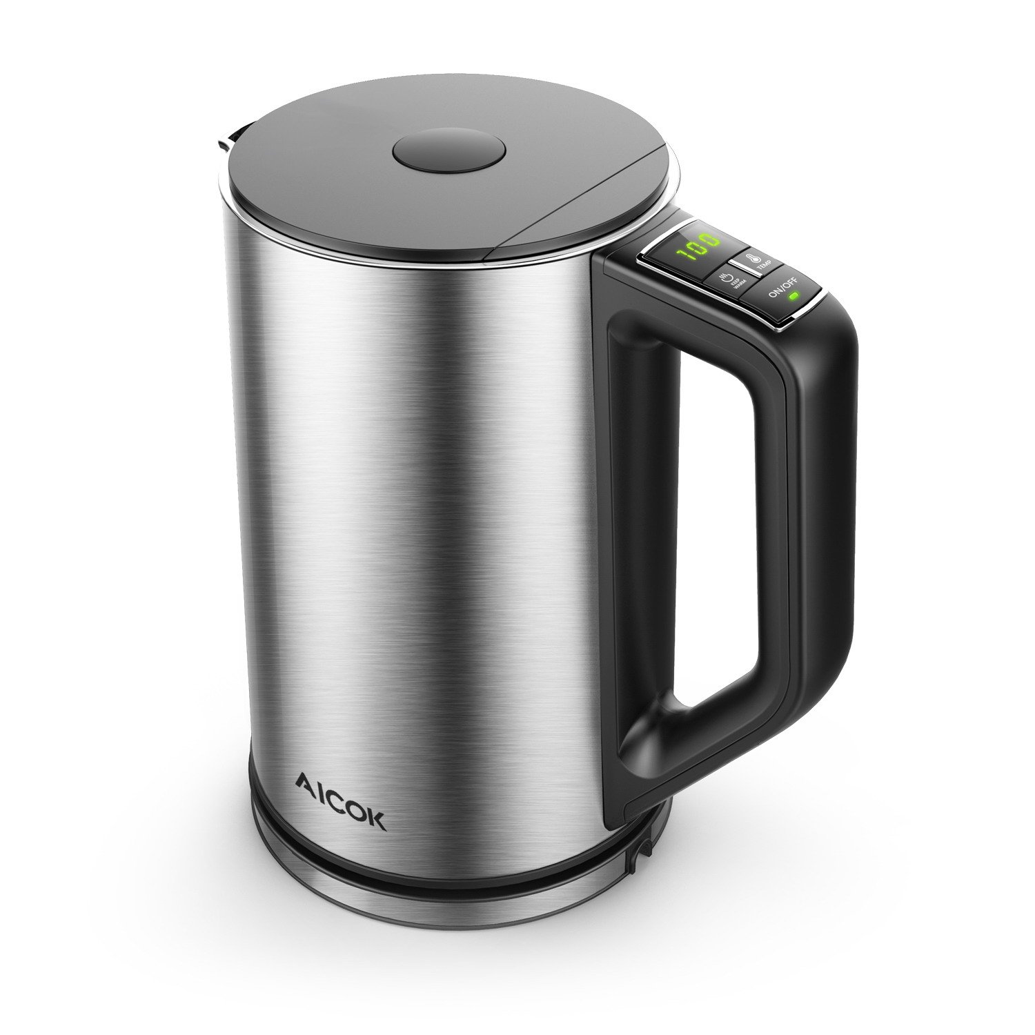 Aicok Hervidor De Agua Eléctrico Tetera Eléctrica de Acero Inoxidable Con Función