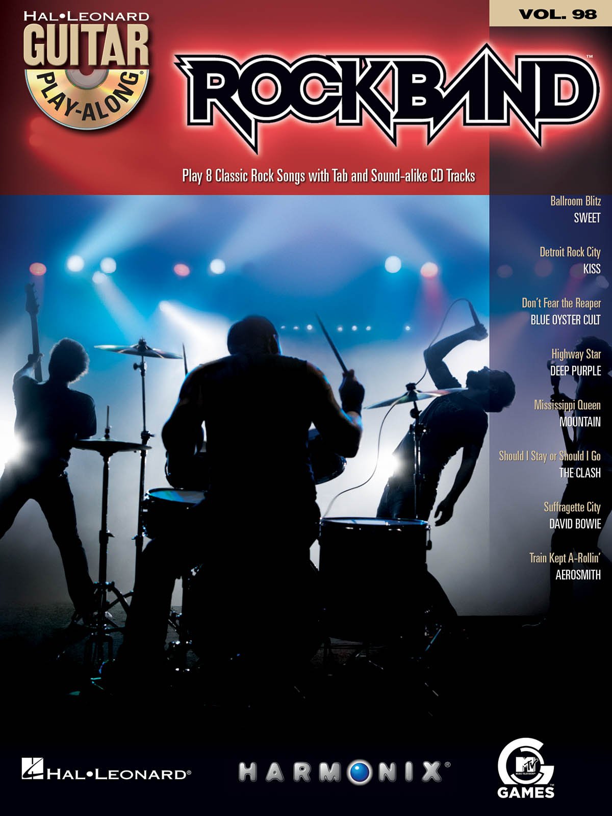 Guitar Play Along Volume 98 Rockband Guitar Tab Book/Cd (Hal Leonard Guitar Play-Along)