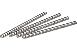 uxcell 4Pcs M10 x 150mm Fully Threaded Rod 304 Stainless Steel Right Hand Threads