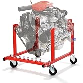 TUFFIOM 1000 lbs Chevy Engine Stand with Wheels, Steel Structure Rolling Engine Cradle, Dolly Compatible with Chevrolet Mover Repair Rebuild