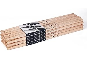 Vaisoeny Drum Sticks,5A Drum Sticks for Adults,12 Pairs Classic Oak Wood Drumsticks for Kids, Professional Musical Instrument