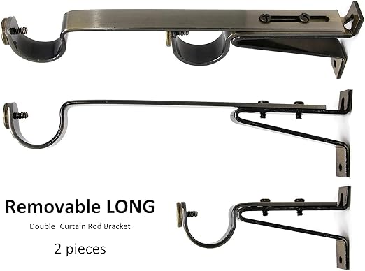 Amazon Com Urbanest Long Double Drapery Curtain Window Rod