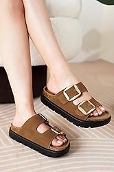 Project Cloud Genuine Leather Platform Sandals