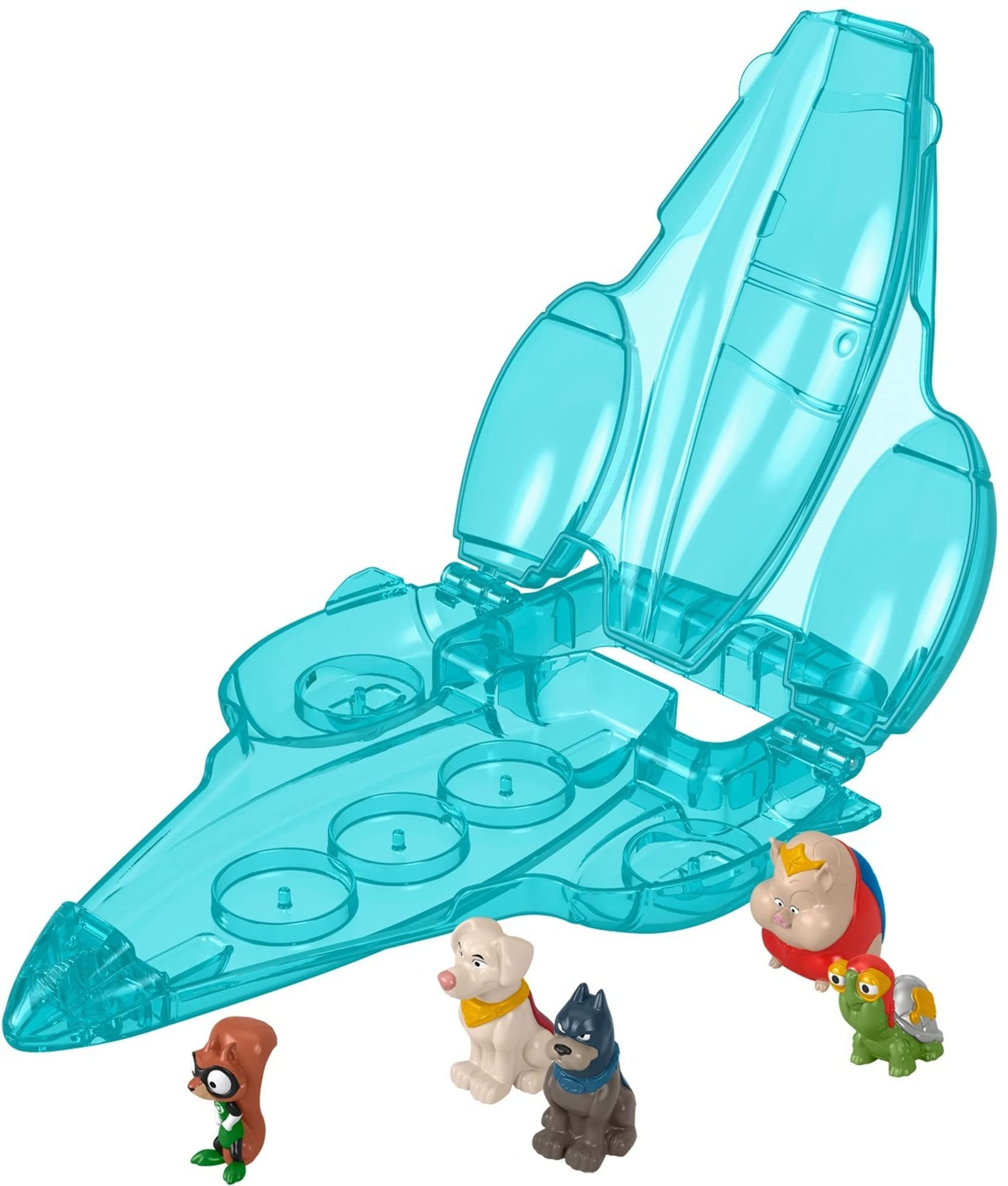 Imaginext DC Superpet League Briefcase Jet Figures Toy (Mattel HGV07)