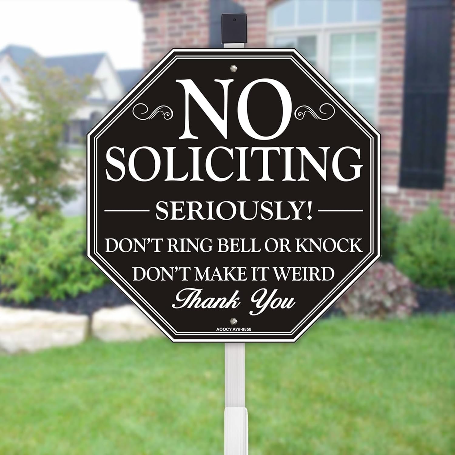 Yard Signs - No Soliciting Sign for House, 10