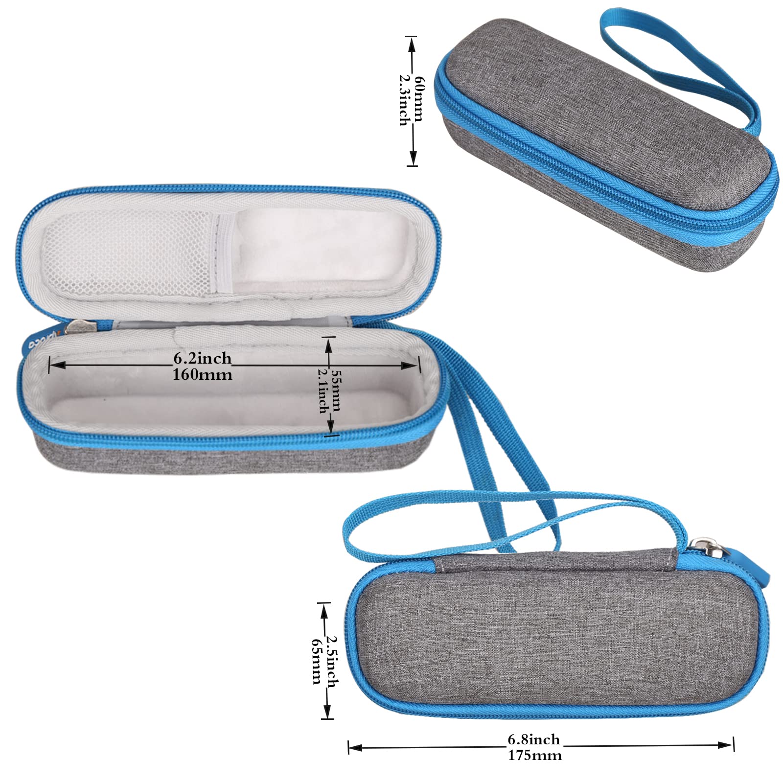 Aproca Hard Storage Travel Case, for The Breather Inspiratory/Expiratory Respiratory Muscle Trainer