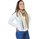 LATITUDE ZERO Alpaca Wool Blend Scarf - Unisex, Super Soft & Warm, Ideal gift for Men & Women