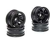 Axial 1.0 Rockster Wheels Black (4): SCX24, AXI40002