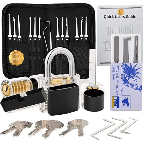 Rusty Pick Lock 2024 Newest Version Anti Rust Pick Keys Solid Brass Padlock Keyed Pad ...