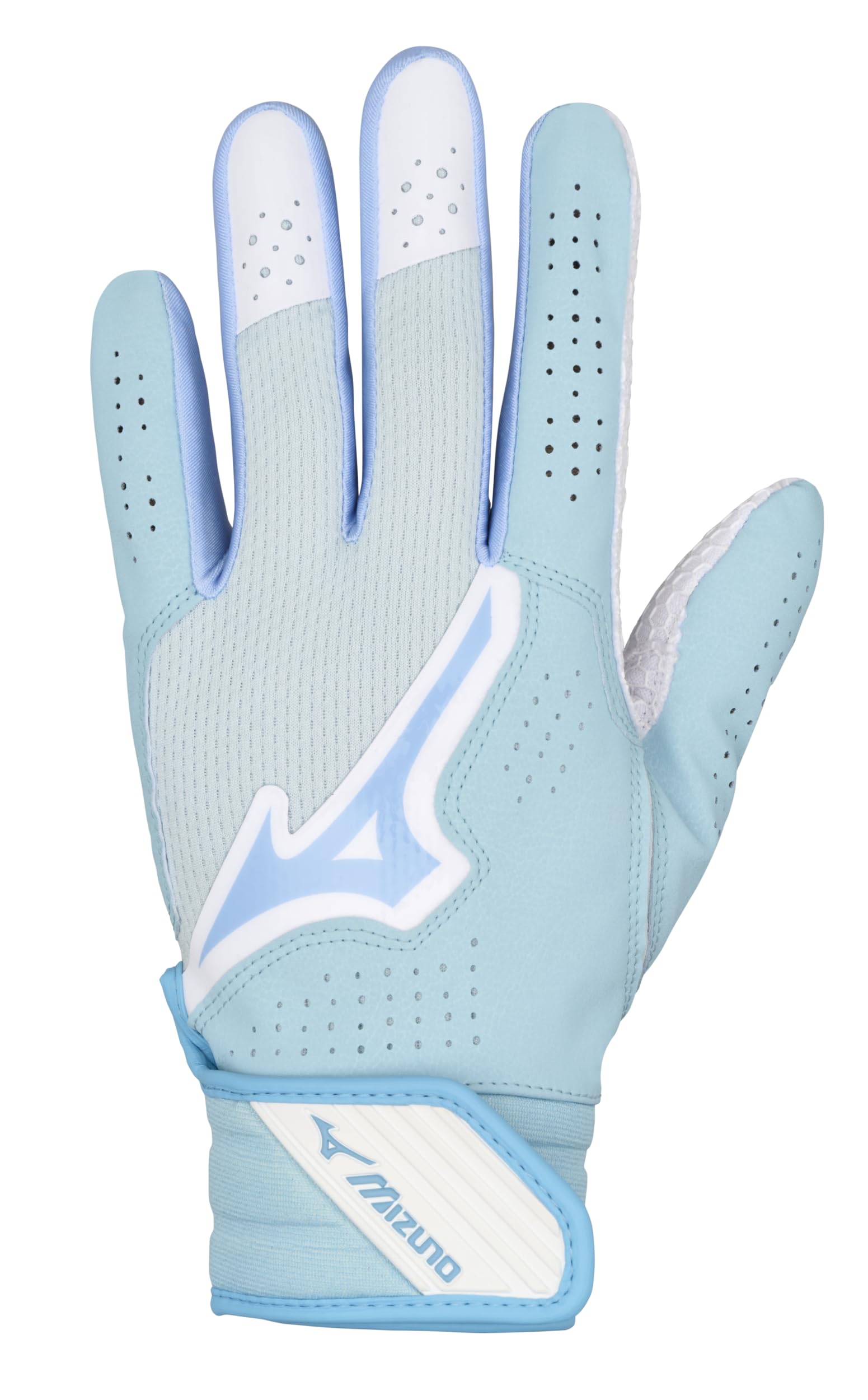 Mizuno Finch Adult Softball Batting Glove, Light Blue, US Women's X-Small Image