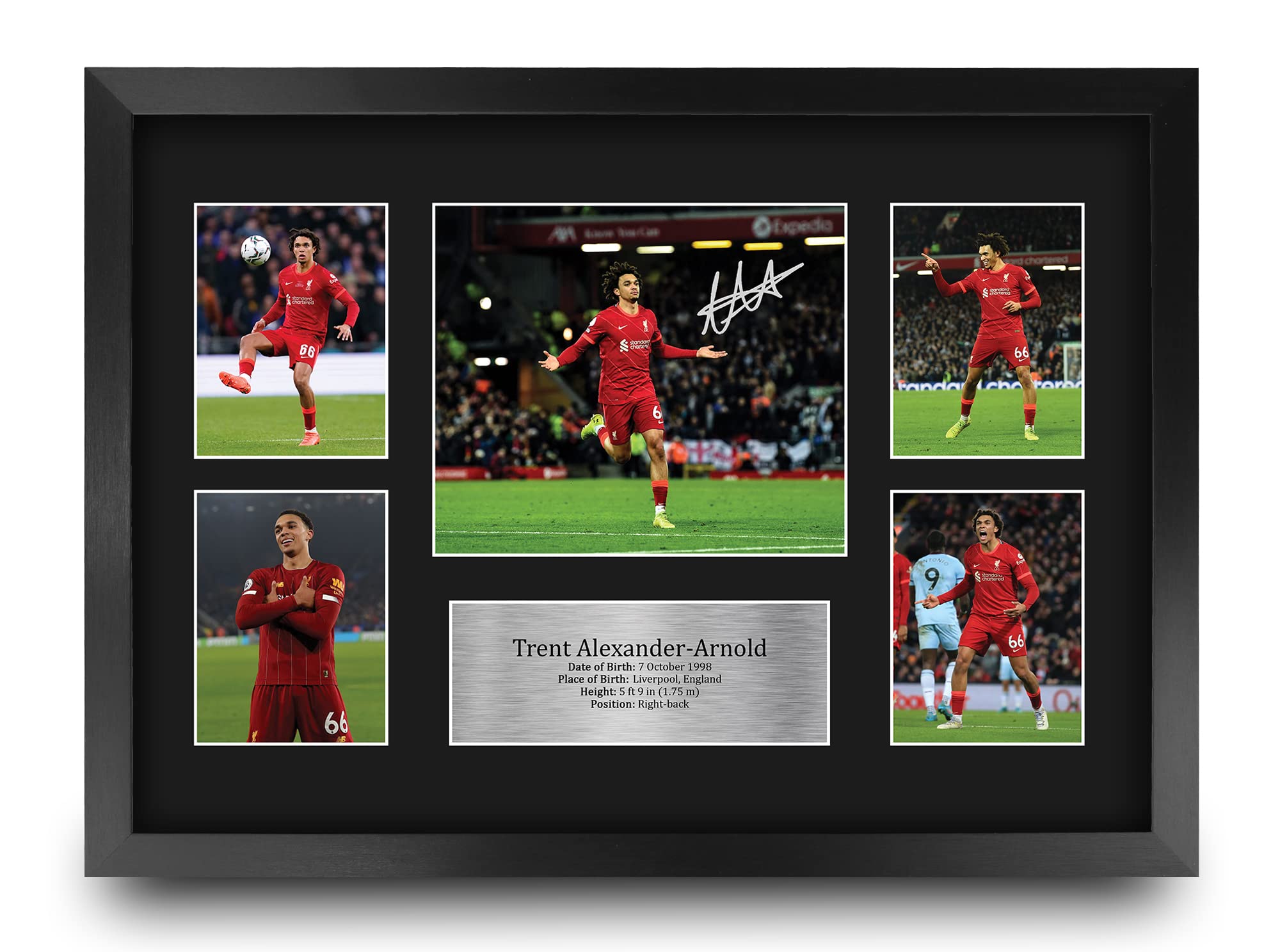 HWC Trading FR A3 Trent Alexander-Arnold Liverpool Gifts Printed Signed Autograph Picture for Football Fans and Supporters - A3 Framed