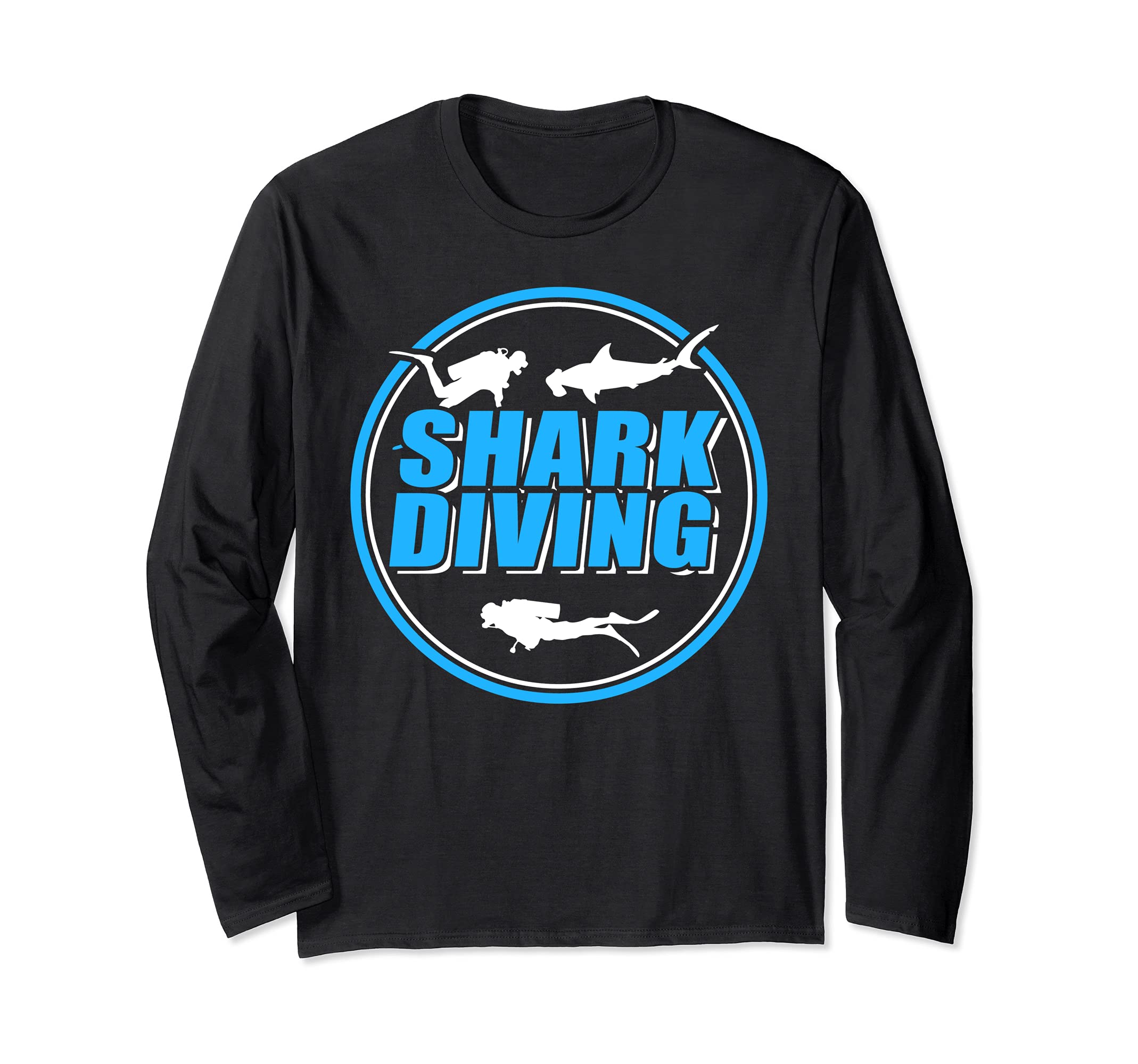 Diving with sharks - Shark Diving Long Sleeve T-Shirt