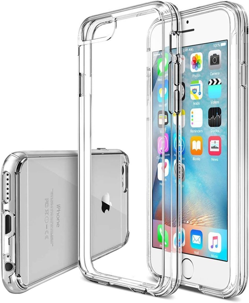 iPhone 6s Case, iPhone 6 Case, Asmart TPU Grip Bumper with Clear Acrylic Backplate Hybrid Phone Case Cover for Apple iPhone 6 6s 4.7" (Clear)