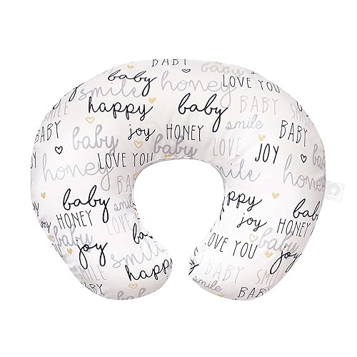 Boppy Nursing Pillow Original Support, Baby Love Black White Gold