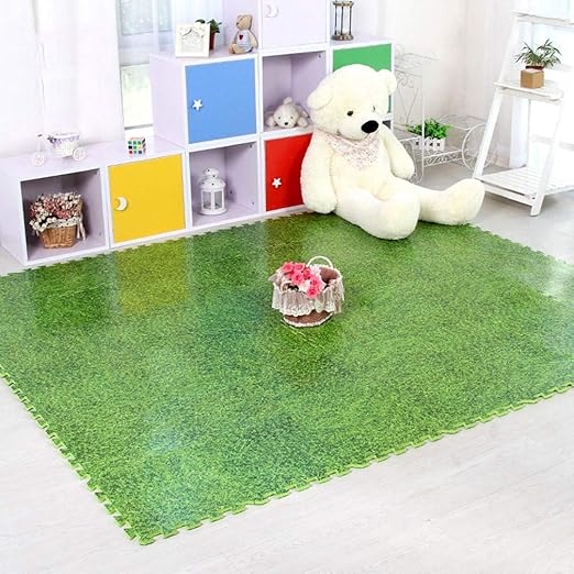 Amazon Xinxikeji 芝生 パズルマット ジョイントマット 赤ちゃん 1cm 30cm 60cm キッズ ベビー エコ 洗える 防音 ケガ防止 クッションマット プレイマット かわいい 芝生 ジョイントマット オンライン通販