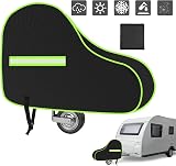 URAQT Tow Hitch Cover Universal Waterproof with Reflective Strips (Black/Green) view 8