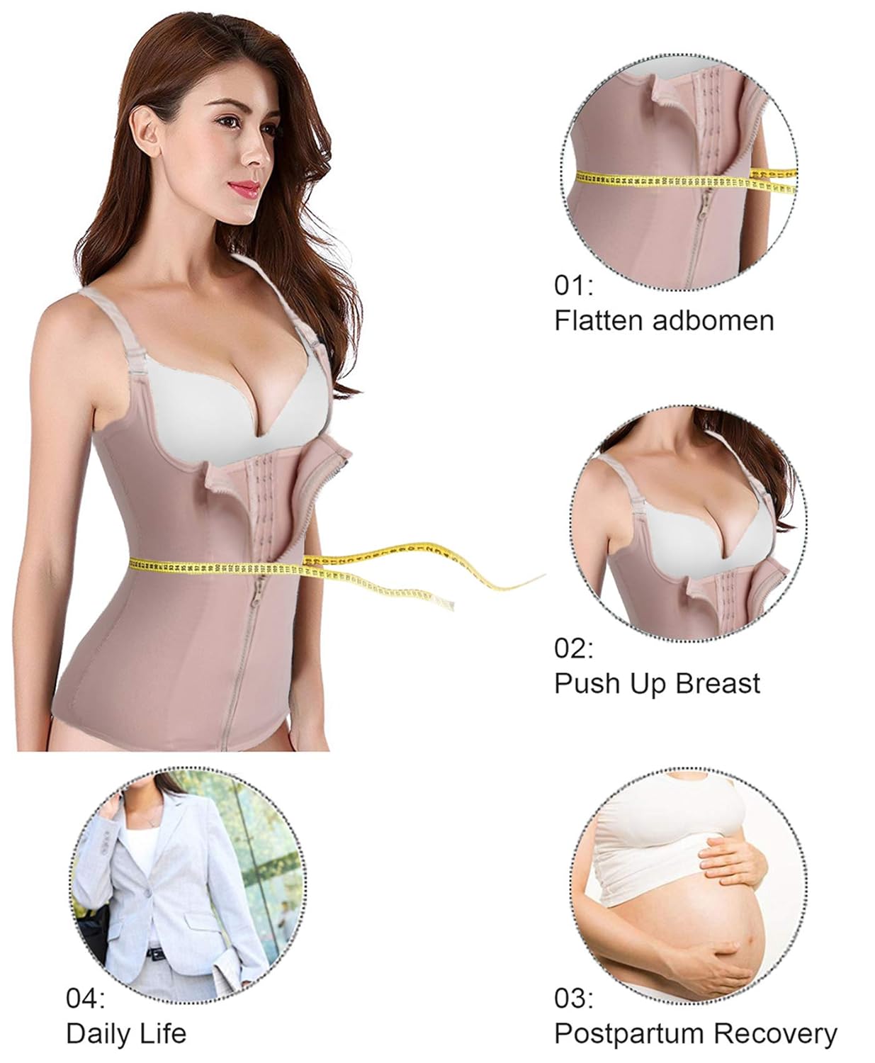Maternity Support Belt Postpartum Waist Trainer Abdominal Back Support Belly Band Shapewear Girdles Hourglass Body Recovery Waist Cincher: Industrial & Scientific