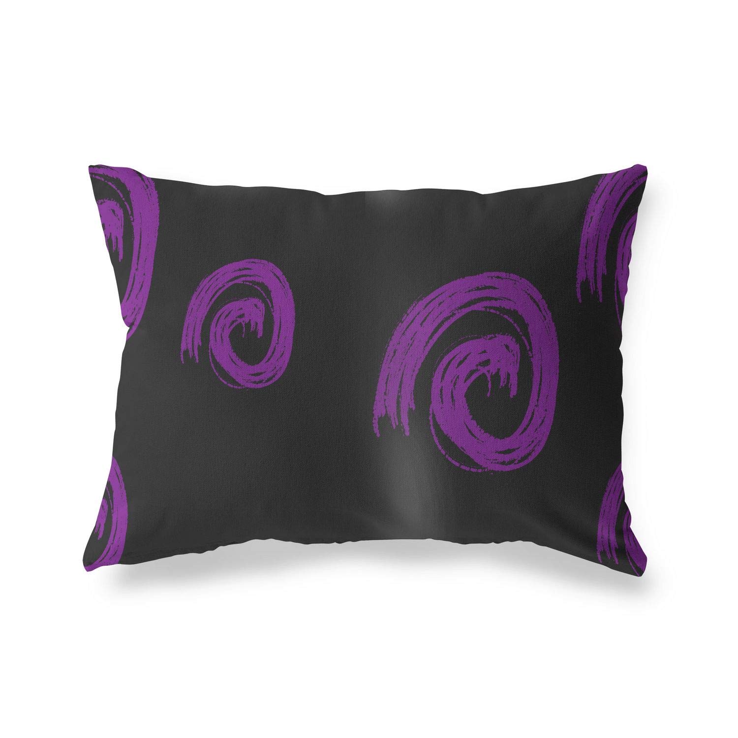 BonaMaison Decorative Cushion Cover, Purple-Black Throw Pillow Covers, Home Decorative Pillowcases for Livingroom, Sofa, Bedroom, Size: 45X60 Cm - Designed and Manufactured in Turkey