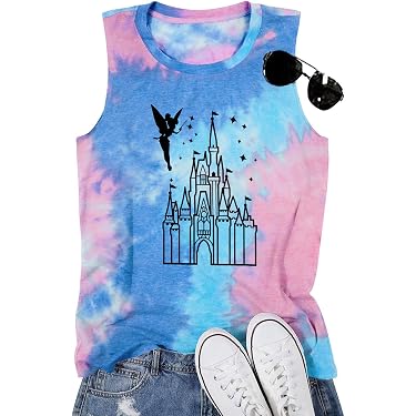 Women's Racerback Graphic Tank Top - Cute Cami Shirt For Workouts, Soft & Flowy Fit - View #2