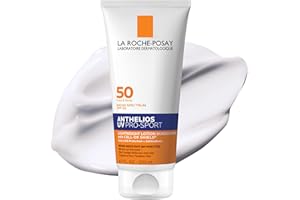 La Roche-Posay Anthelios UV Pro-Sport SPF 50 Sunscreen for Face & Body, Water & Sweat Resistant with Non-Drip Formula, Invisible Broad Spectrum Sunscreen Lotion, Lightweight & Breathable