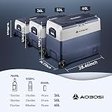 AAOBOSI 60L Dual Zone Car Fridge Portable Freezer 12/24V 100-240V WIFI view 7