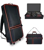 Rexmica DJ Controller Bag Backpack with Wheels Compatible with