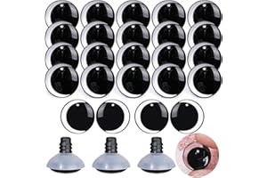 MUCUNNIA 20PCS 35mm Moon Safety Eyes Crochet with Washers Clear Safety Eyes Amigurumi 3D Moon Crochet Eyes Doll Eyes for Anim