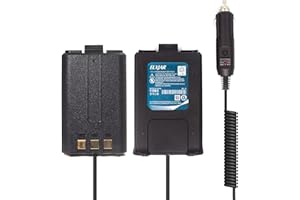 HFLEXGRAD (2-Pack) BL-5 Battery Eliminator Replacement for Baofeng UV-5X3, and UV-5R Radios, Transceiver Ham Radio UV-5R UV-5R+ UV-5RA UV-5RA+ UV-5RB UV-5RC UV-5RD UV-5RE UV-5RE Plus Walkie Talkie