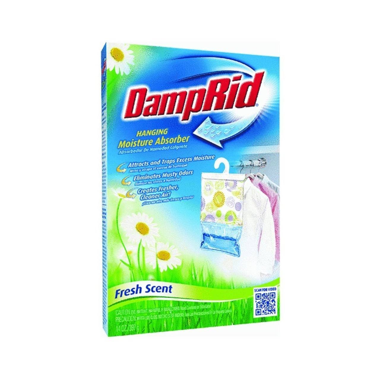 DampRid FG80 Hanging Moisture Absorber Fresh Scent 14 oz (Pack of 6)