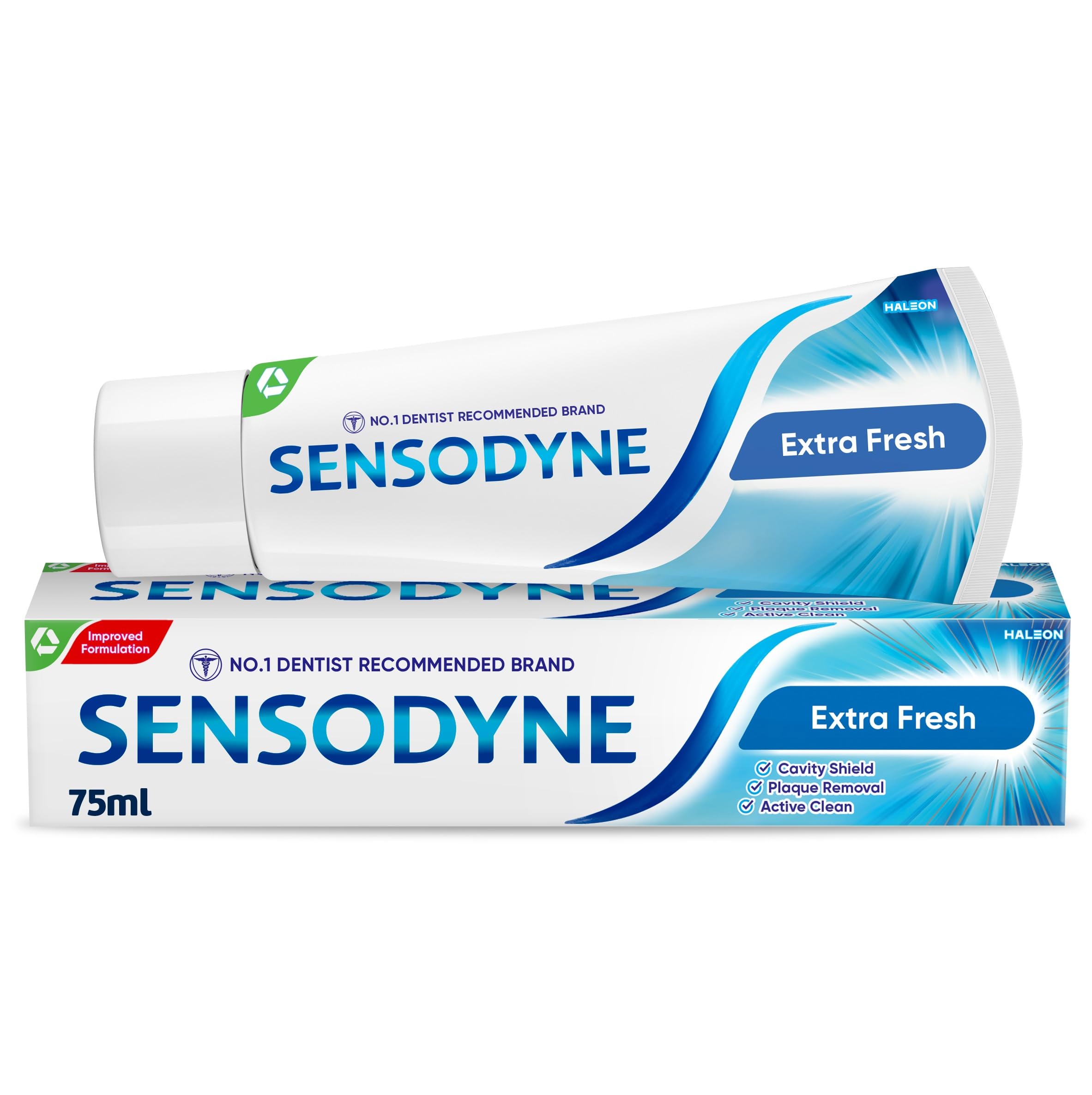 Sensodyne Toothpaste Daily Care, Sensitive Toothpaste for Sensitive Teeth, Extra Fresh, 75ml