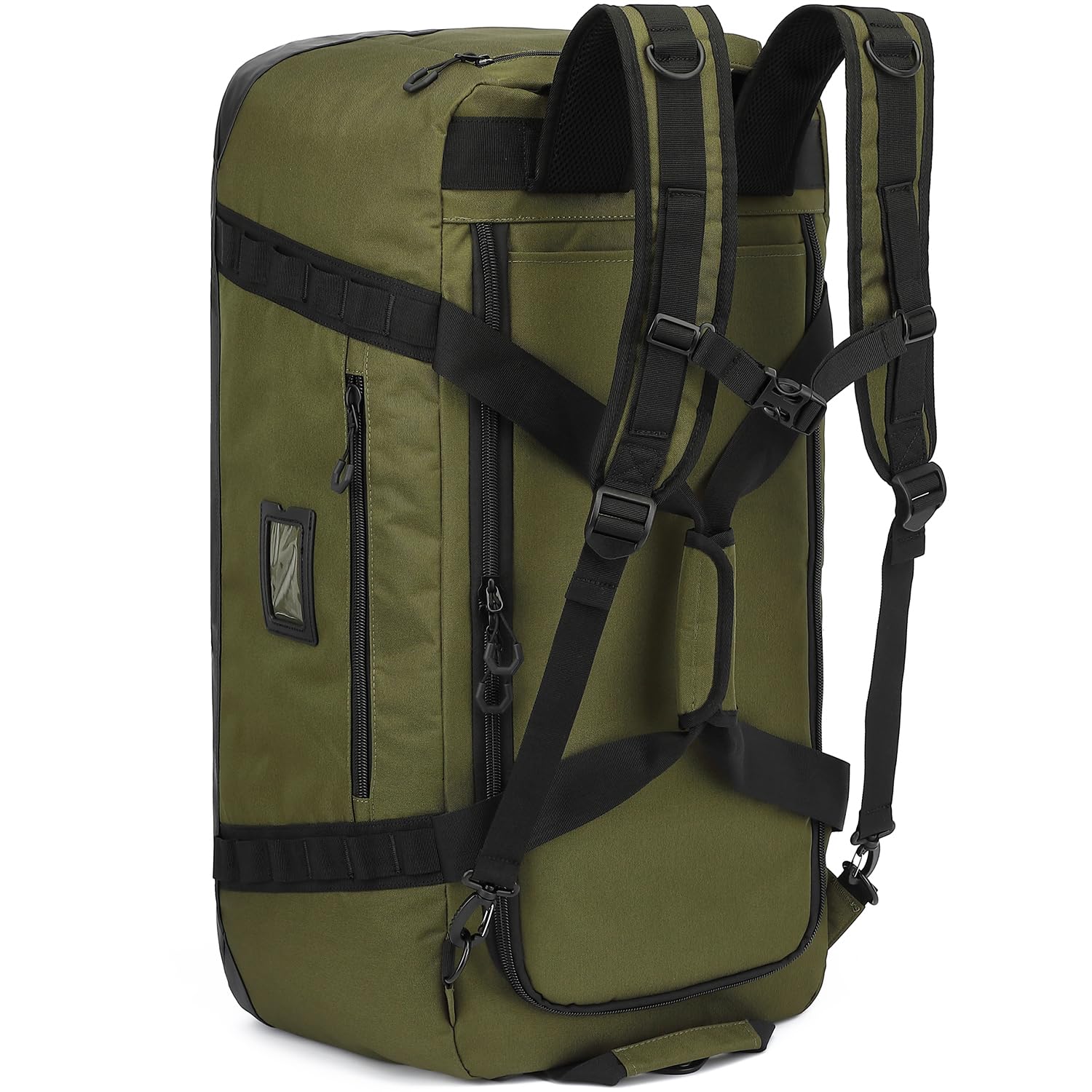 TUGUAN Reisetasche Groß XL Weekender Reise-Rucksack für Herren Damen Wasserdicht Extra großes Gepäck Handgepäck Tasche für Urlaub Camping Sport Duffel Bag 100 Liter, Grün 9