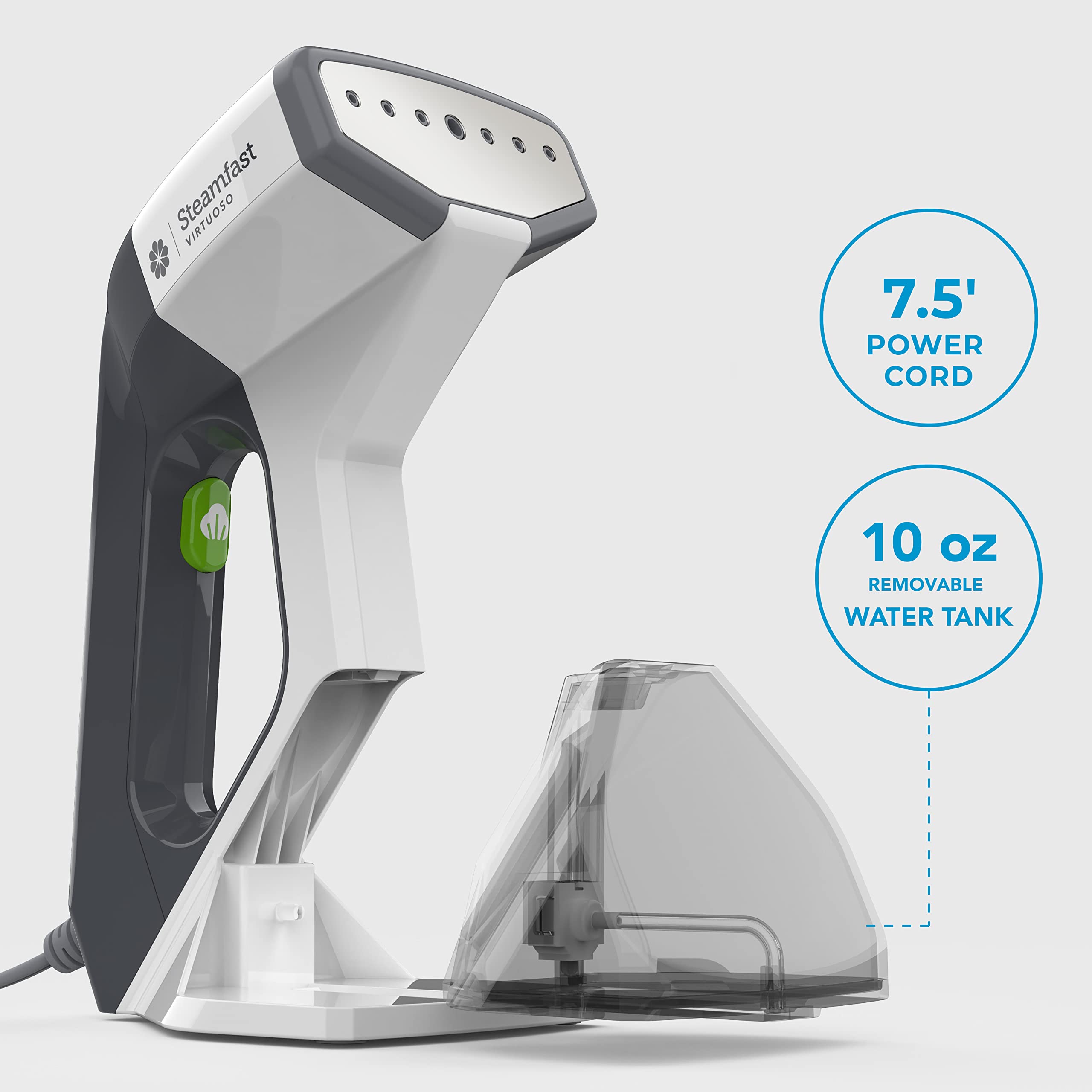 Steamfast VIRTUOSO Handheld Garment Steamer, White