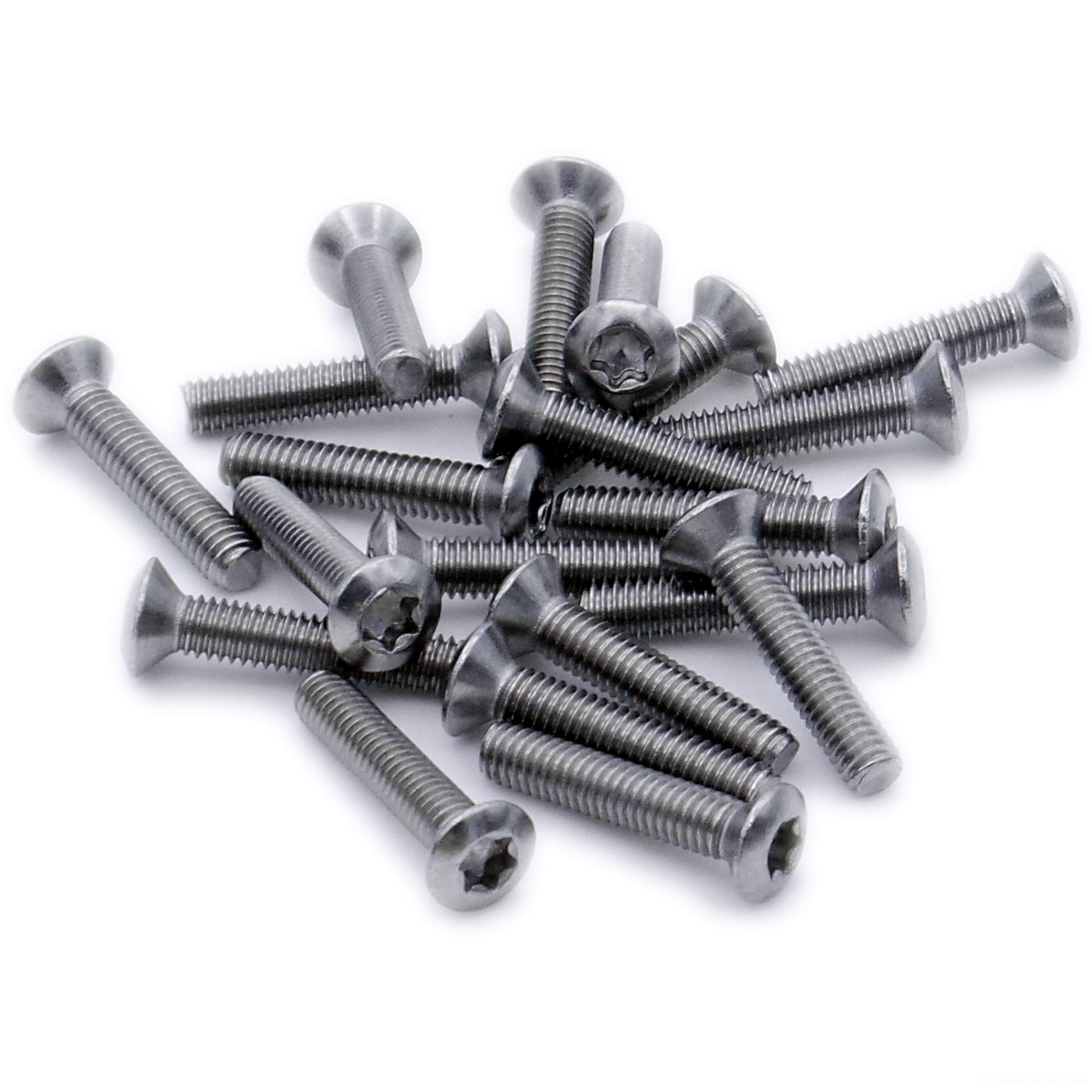 M2 (2mm x 20mm) TX Socket Raised Countersunk Machine Screw (Bolt) - Stainless Steel (A2) (Pack of 20)