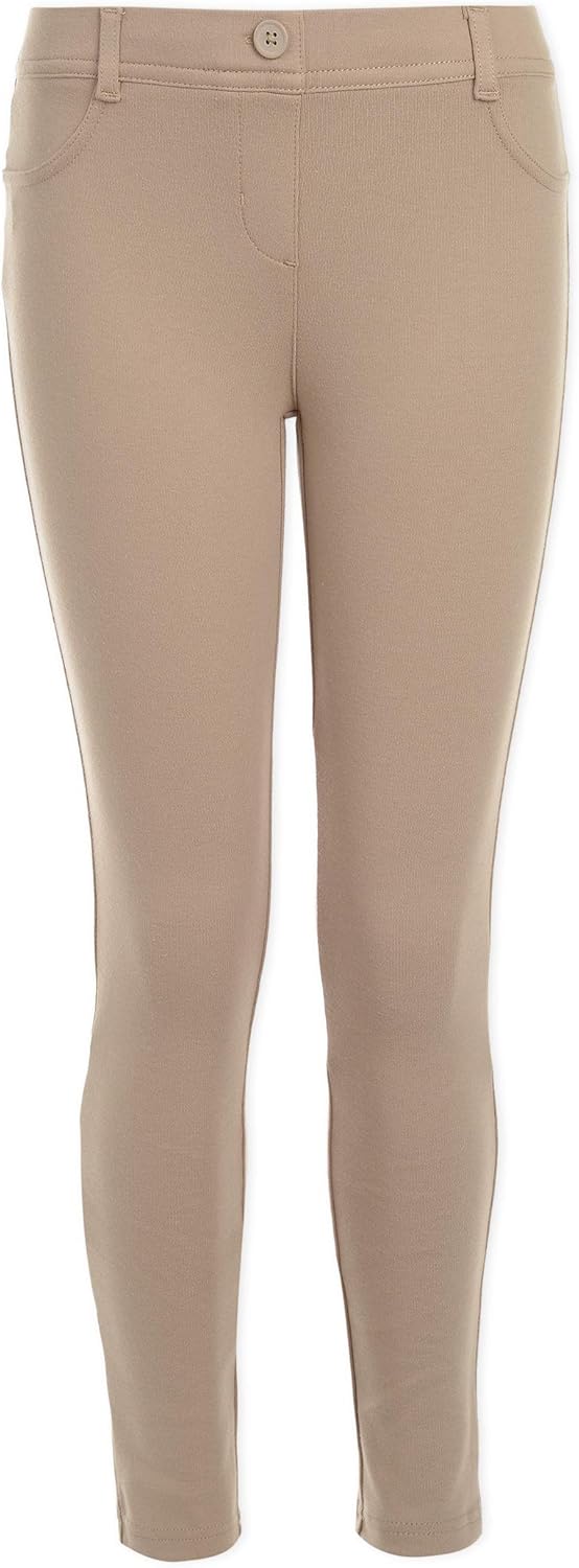 Nautica Girls' Little School Uniform Stretch Interlock Legging: Clothing