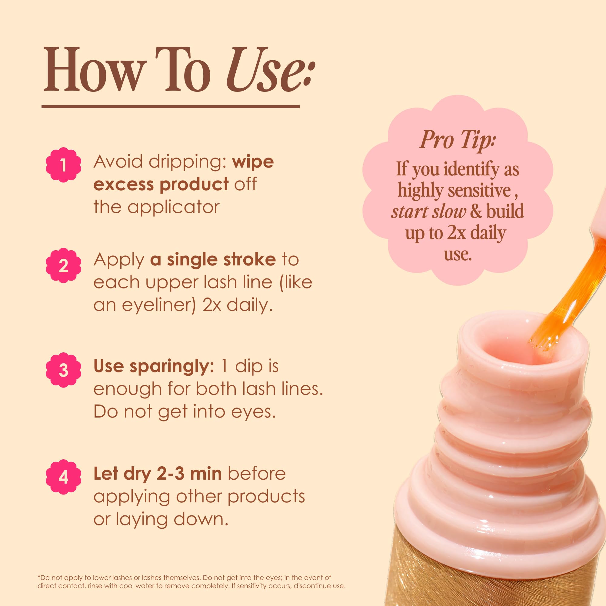 Grande Cosmetics GrandeLASH-Sensitive Peptide Infused Lash Serum for Fuller, Longer-Looking Natural Eyelashes, Enhancing Treatment with Nourishing Botanicals, Cruelty-Free