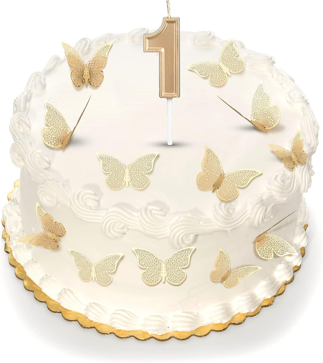 Download 12 Pieces 3d Butterfly Wall Decor Gold Butterflies Cake Decorati Apheadlines In