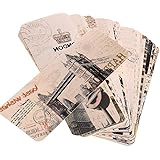 Cestval Vintage Eiffel Tower Pattern Bookmarks Scenery Landscape Paper Bookmark for Reading Gift(Pack of 30)