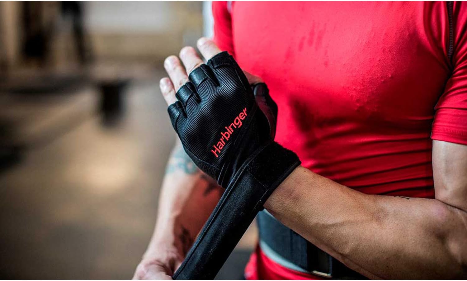 Harbinger Pro Wristwrap Weightlifting Gloves with Vented Cushioned Leather Palm (Pair), X-Large : Sports & Outdoors