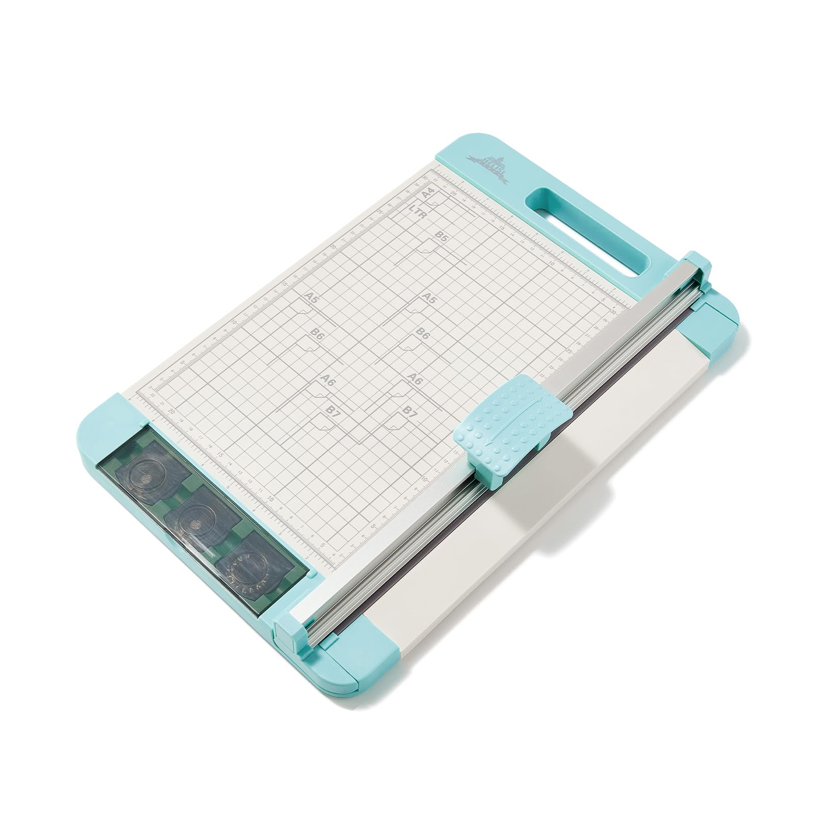 JIELISI A4 Multi-Function Paper Cutter that can Cut Straight Lines,Perforated Lines and Wave Lines,12 Inch Rotary Paper Trimmer Scrapbooking Tool with Automatic Security Safeguard for Paper, Photo