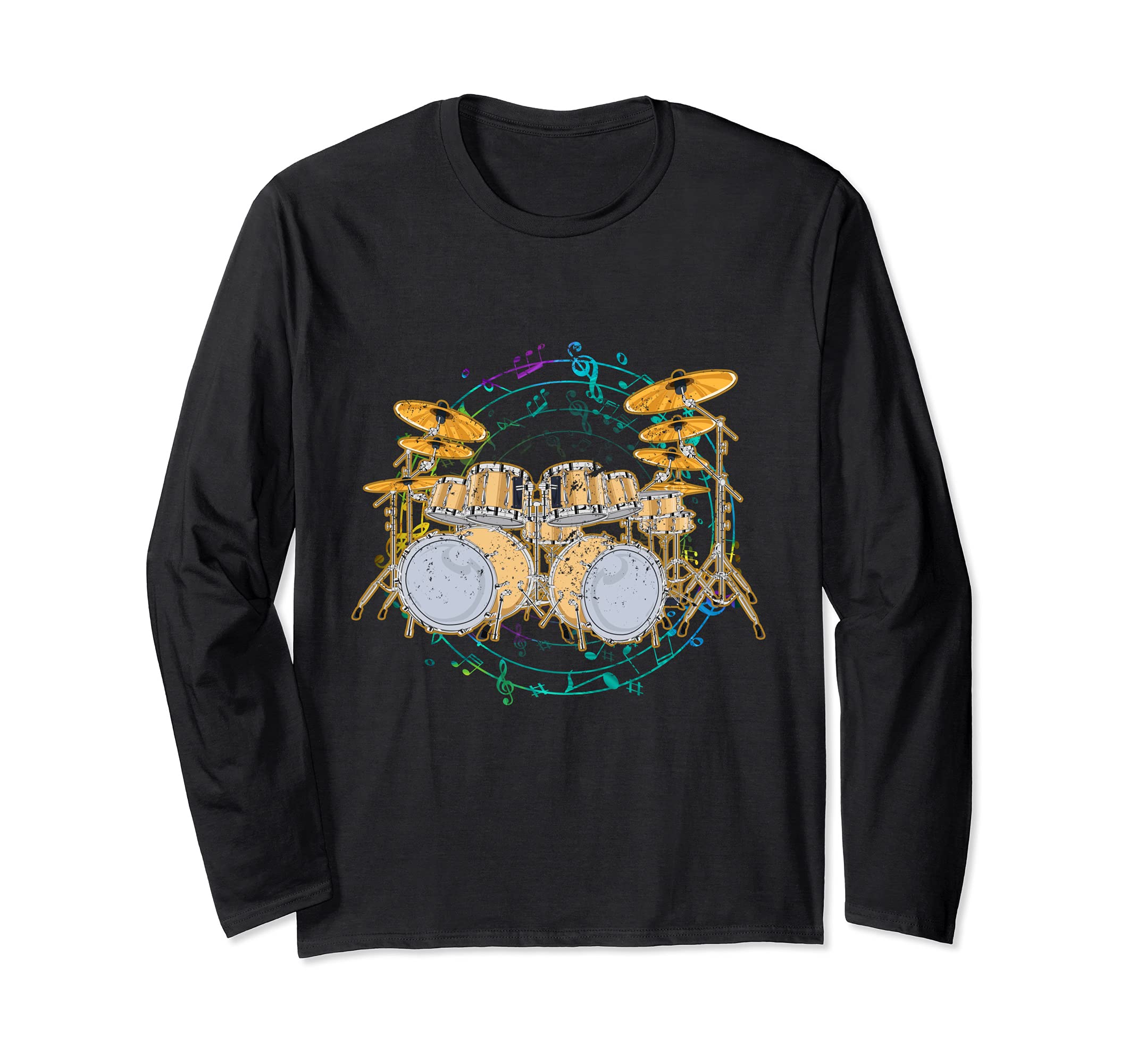 Percussion Drum Set Musician Drummer Drums Player Drums Long Sleeve T-Shirt