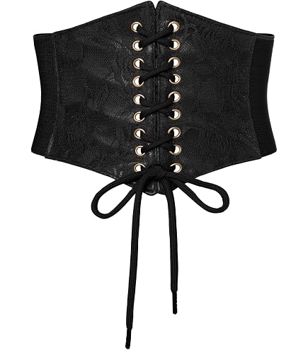 1764 Woman Belt For Dress Wide Waspie Corset Lace-up 8139dEBORYL._AC_UY1000_.jpg main image 3