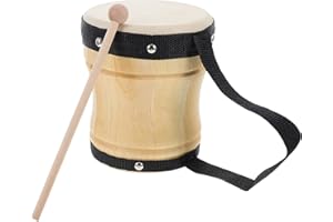 Milisten Children Bongo Drum Hand Drum Educational Percussion Instrument 5.90X5.11X5.11In Lightweight Sheepskin Bongo for Mus