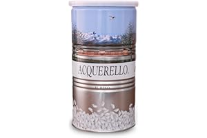 Acquerello Italian Carnaroli Aged Risotto Rice in Tin Can, 2.2 Lbs (1kg) | From Vercelli Province in Italy