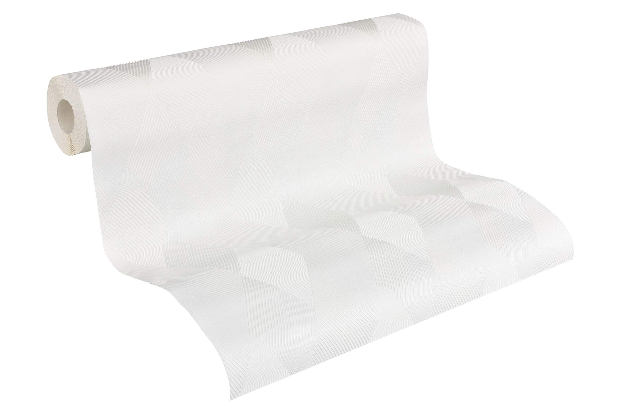 A.S. Création Paintable Non-Woven Wallpaper 10.05 x 0.53 m weiß Made in Germany 956851 95685 1
